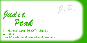 judit ptak business card